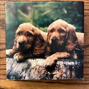 Vintage Springbok Mini Jigsaw Puzzle Precious Pups Dogs English Cocker Spaniel